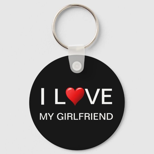 I LIEBE MEIN GIRLFRIEND SCHLÜSSELANHÄNGER (Vorderseite)