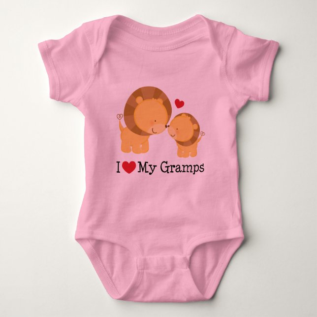 I Liebe mein Gramps Baby Strampler (Vorderseite)