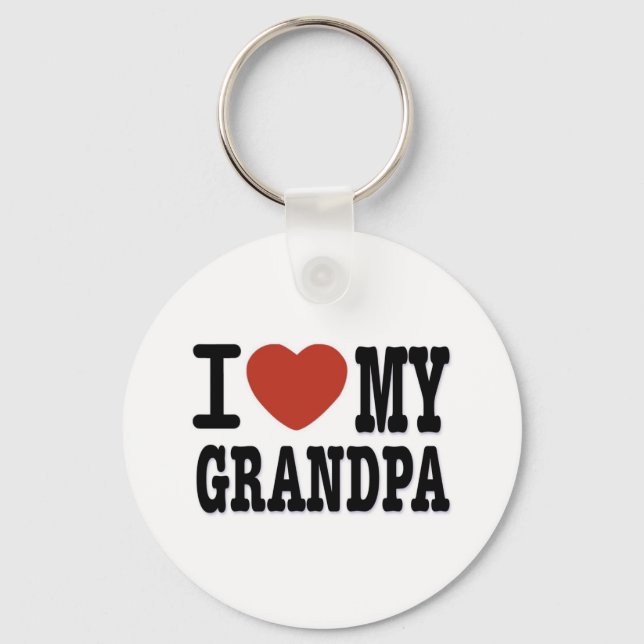 I LIEBE MEIN GRANDPA SCHLÜSSELANHÄNGER (Vorderseite)