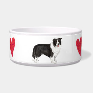 I Liebe mein Grenzcollie Napf