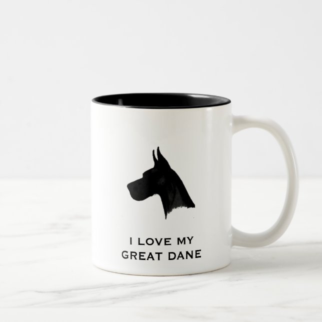 I LIEBE MEIN GROSSER DÄNE ZWEIFARBIGE TASSE (Rechts)