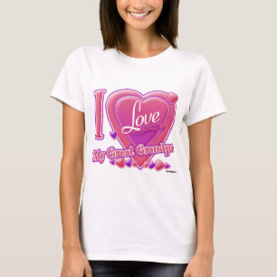 I Liebe Mein großer Opa rosa/lila - Herz T-Shirt