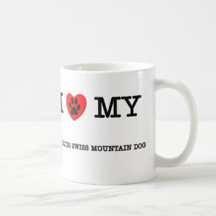 I LIEBE MEIN GRÖSSERER SCHWEIZER GEBIRGShund Kaffeetasse