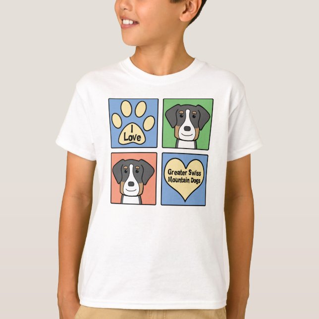 I Liebe mein größerer Schweizer T-Shirt (Vorderseite)