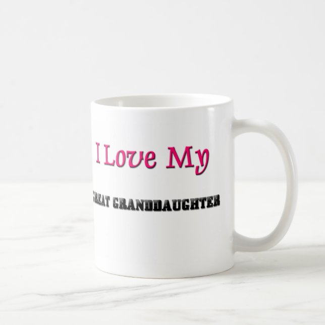 I Liebe mein großes - Enkelin Kaffeetasse (Rechts)