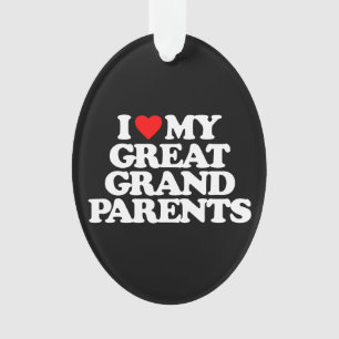 I LIEBE MEIN GROSSES - GROSSELTERN ORNAMENT