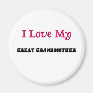 I Liebe mein großes - Großmutter Magnet