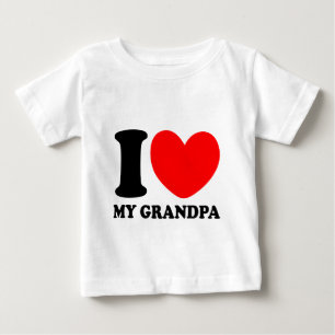 I Liebe mein Großvater Baby T-shirt