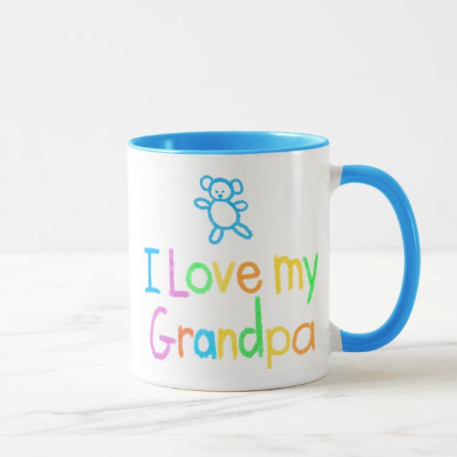 I Liebe mein Großvater Tasse (Rechts)