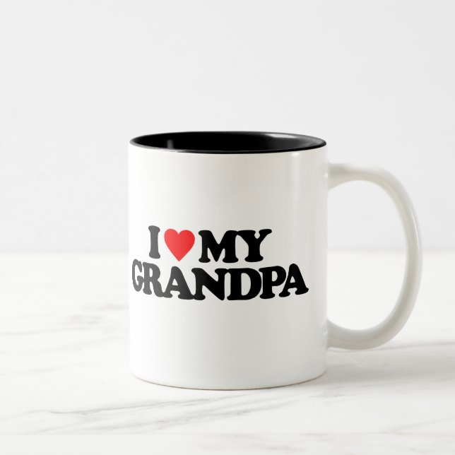 I LIEBE MEIN GROSSVATER ZWEIFARBIGE TASSE (Rechts)