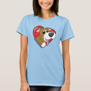 I Liebe mein Gruben-Stier-T-Shirt (Cartoon) T-Shirt