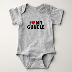 I Liebe mein Guncle. Baby Strampler
