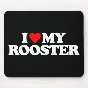 I LIEBE MEIN HAHN MOUSEPAD