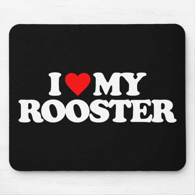I LIEBE MEIN HAHN MOUSEPAD (Vorne)