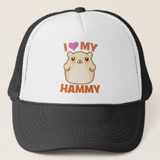 I Liebe mein Hammy Truckerkappe
