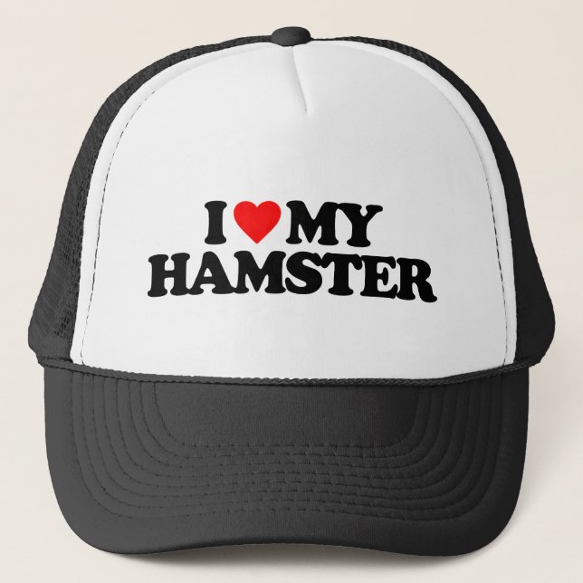 I LIEBE MEIN HAMSTER TRUCKERKAPPE (Vorderseite)