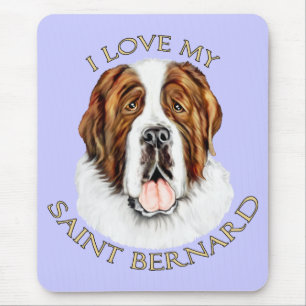 I Liebe mein Heiliger Bernard Mousepad