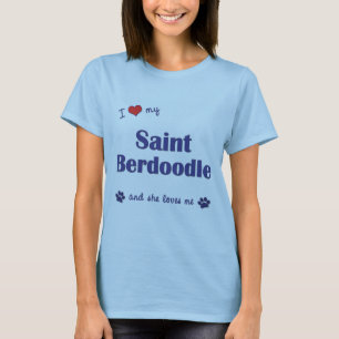 I Liebe mein Heiliges Berdoodle (weiblicher Hund) T-Shirt