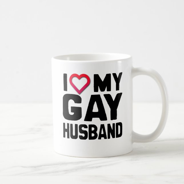 I LIEBE MEIN HOMOSEXUELLER EHEMANN - .PNG KAFFEETASSE (Rechts)