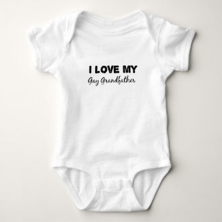 i Liebe mein homosexueller Großvater Baby Strampler