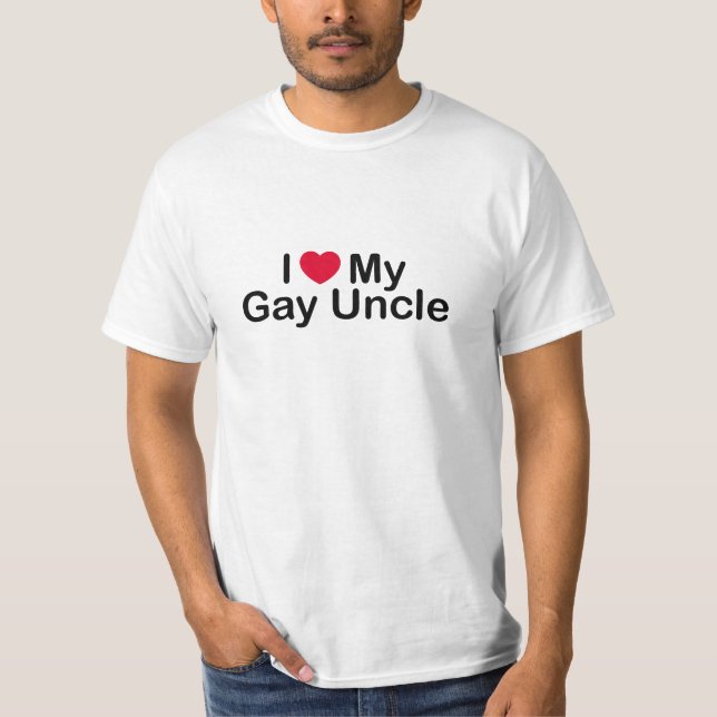 I Liebe mein homosexueller Onkel T-Shirt (Vorderseite)
