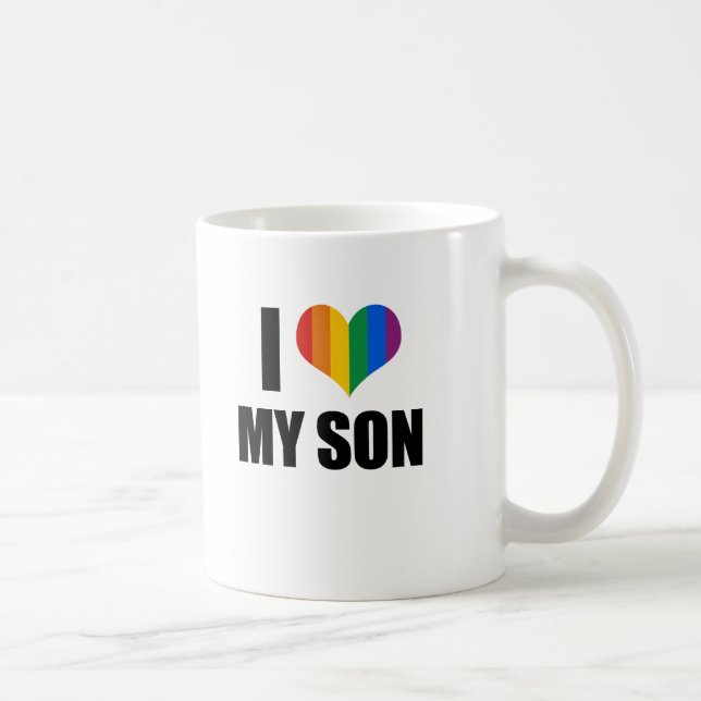 I Liebe mein homosexueller Sohn Kaffeetasse (Rechts)