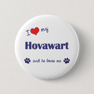 I Liebe mein Hovawart (männlicher Hund) Button