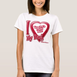 I Liebe Mein Hund - Foto T-Shirt