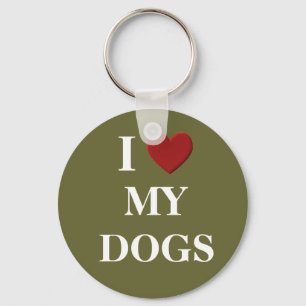 I LIEBE MEIN HUND SCHLÜSSELANHÄNGER