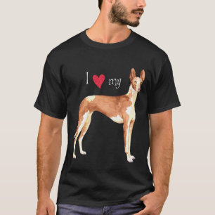 I Liebe mein Ibizan Jagdhund T-Shirt