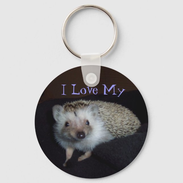 I Liebe Mein Igel Schlüsselanhänger (Vorderseite)