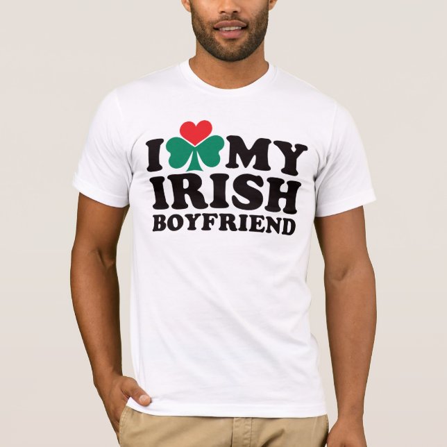 I Liebe mein irischer Freund T-Shirt (Vorderseite)