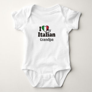 I Liebe mein italienischer Großvater Baby Strampler