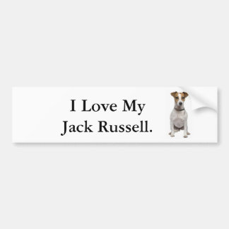 I Liebe mein Jack Russell Autoaufkleber