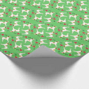 I Liebe mein Jack-Russell-Terrier Geschenkpapier