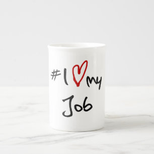 # i-Liebe mein Job Prozellantasse