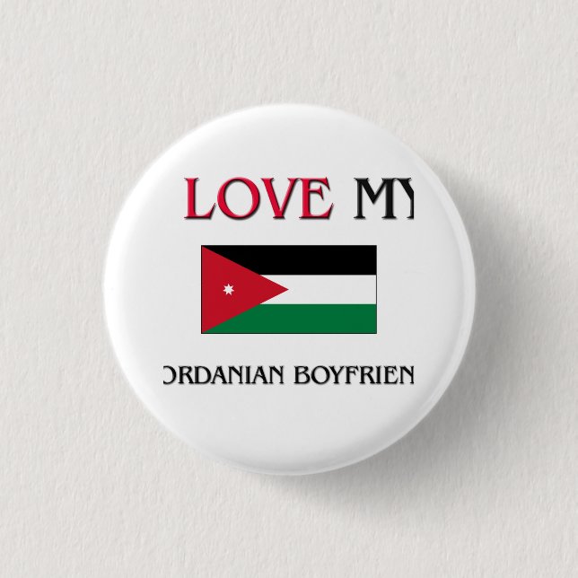 I Liebe mein jordanischer Freund Button (Vorderseite)