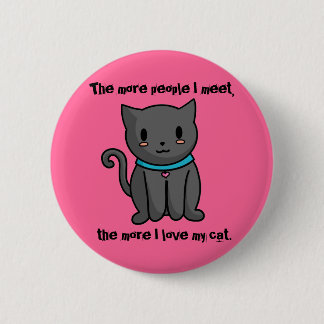 I Liebe mein Katzen-Knopf Button
