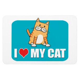 I Liebe mein Katzenmagnet Magnet