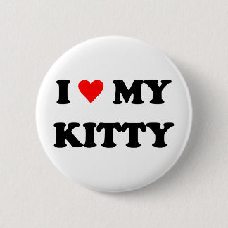 I Liebe mein Kitty Button