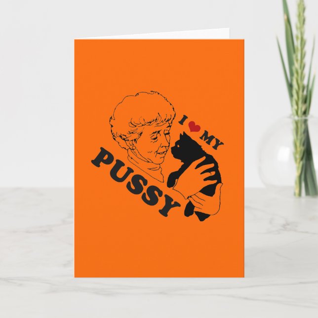 I LIEBE MEIN KITTY KARTE (Vorderseite)