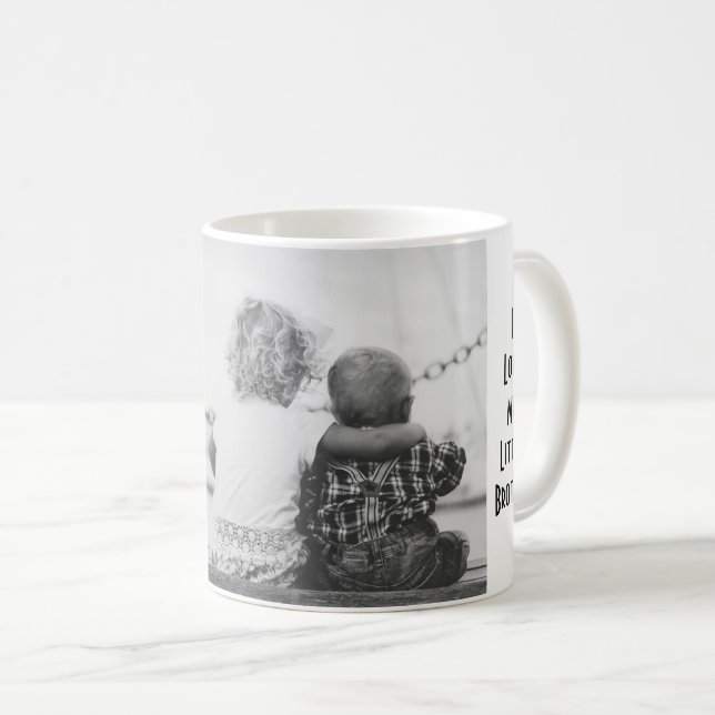I Liebe mein kleiner Bruder Kaffeetasse (VorderseiteRechts)