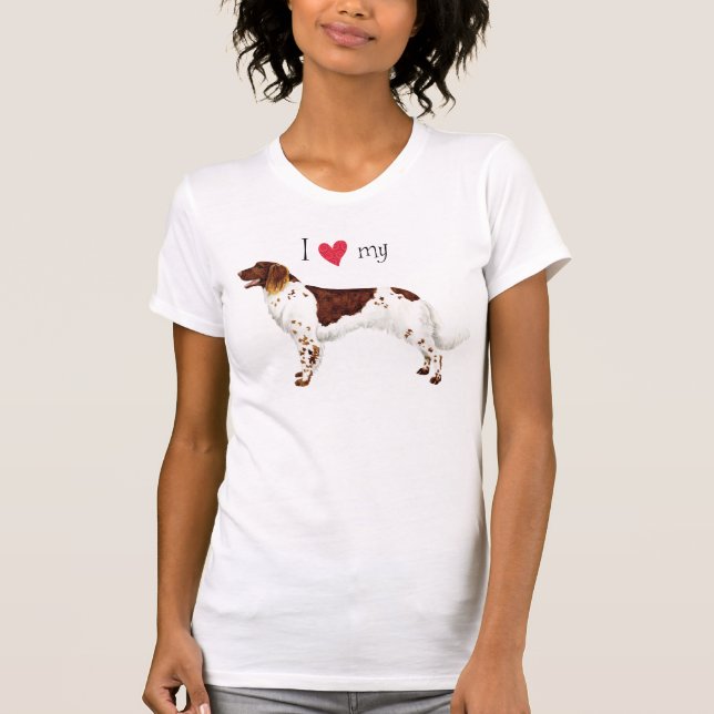 I Liebe mein kleiner Munsterlander-T - Shirt (Vorderseite)
