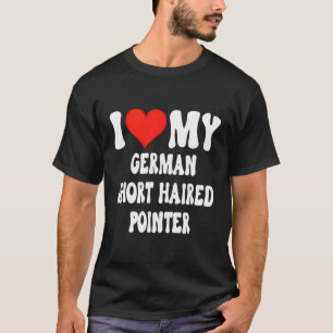 I Liebe Mein Kurzer Hufpfeil - Hund - Herz Niedlic T-Shirt