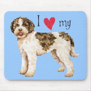 I Liebe mein Lagotto Mousepad