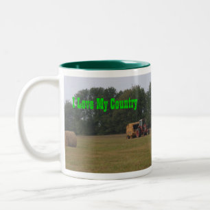 I Liebe mein Land! Zweifarbige Tasse