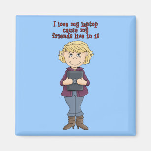 I Liebe mein Laptop… Magnet