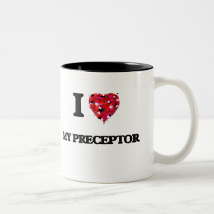 I Liebe mein Lehrer Zweifarbige Tasse