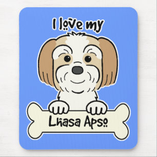 I Liebe mein Lhasa Apso Mousepad