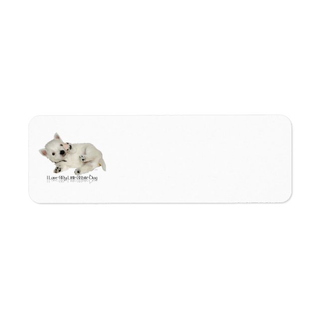 I Liebe mein LIttle White Dog - Westie Welpe (Vorne)